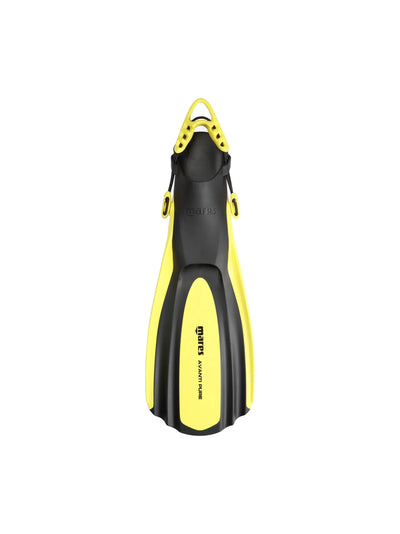 Mares Avanti Pure fin in yellow, top view