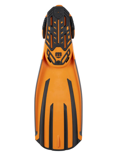 Mares Avanti Quattro 4X fin in orange and black, underside with anti-slip sole