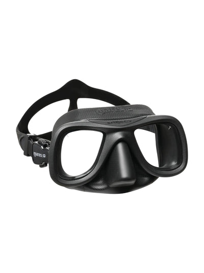 Mares Samurai X freediving mask in black, front view