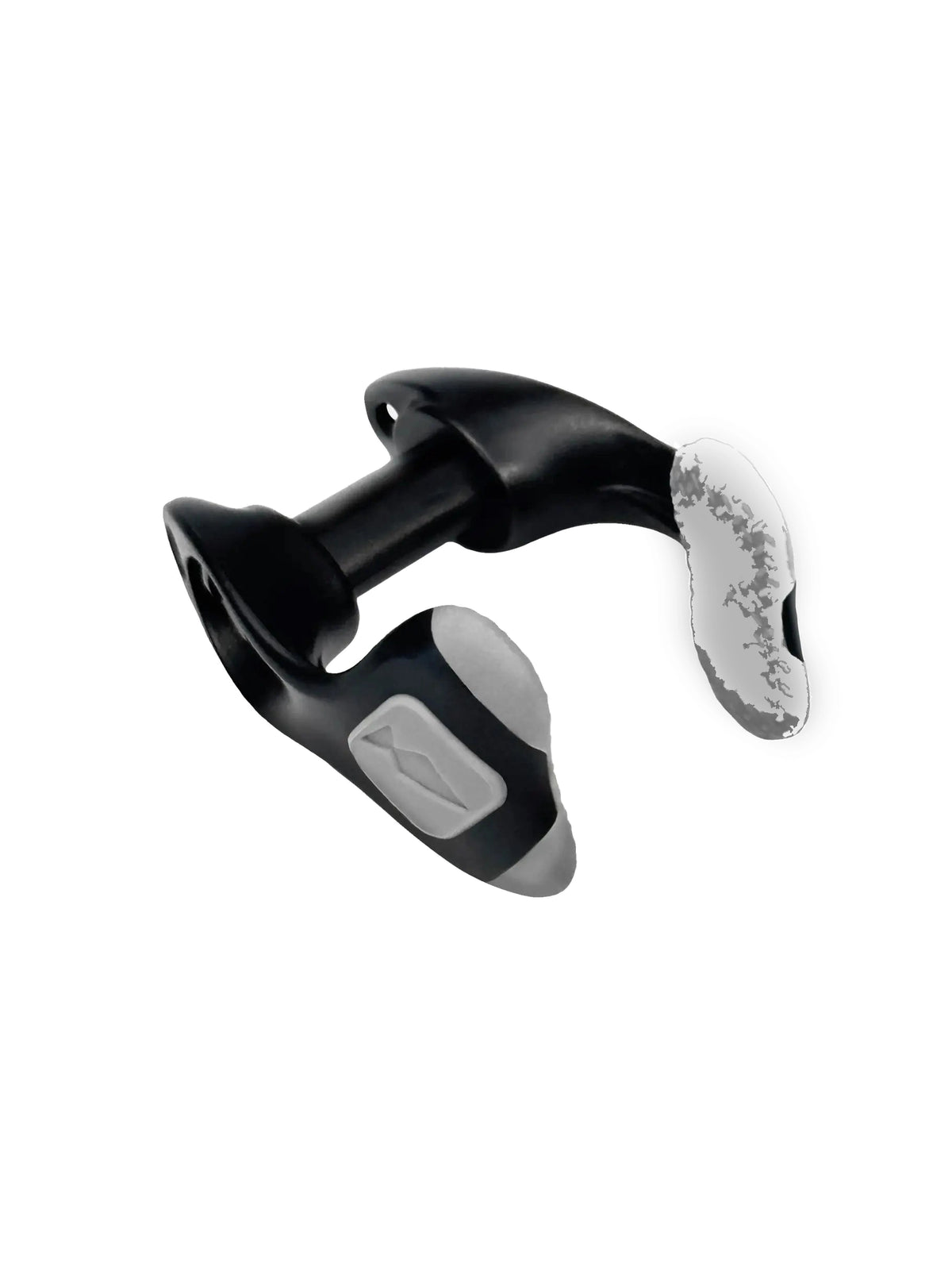 Mares freediving nose clip in black, angled view
