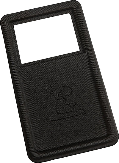 Rear of the Float Case pouch showing the plain black panel and embossed logo