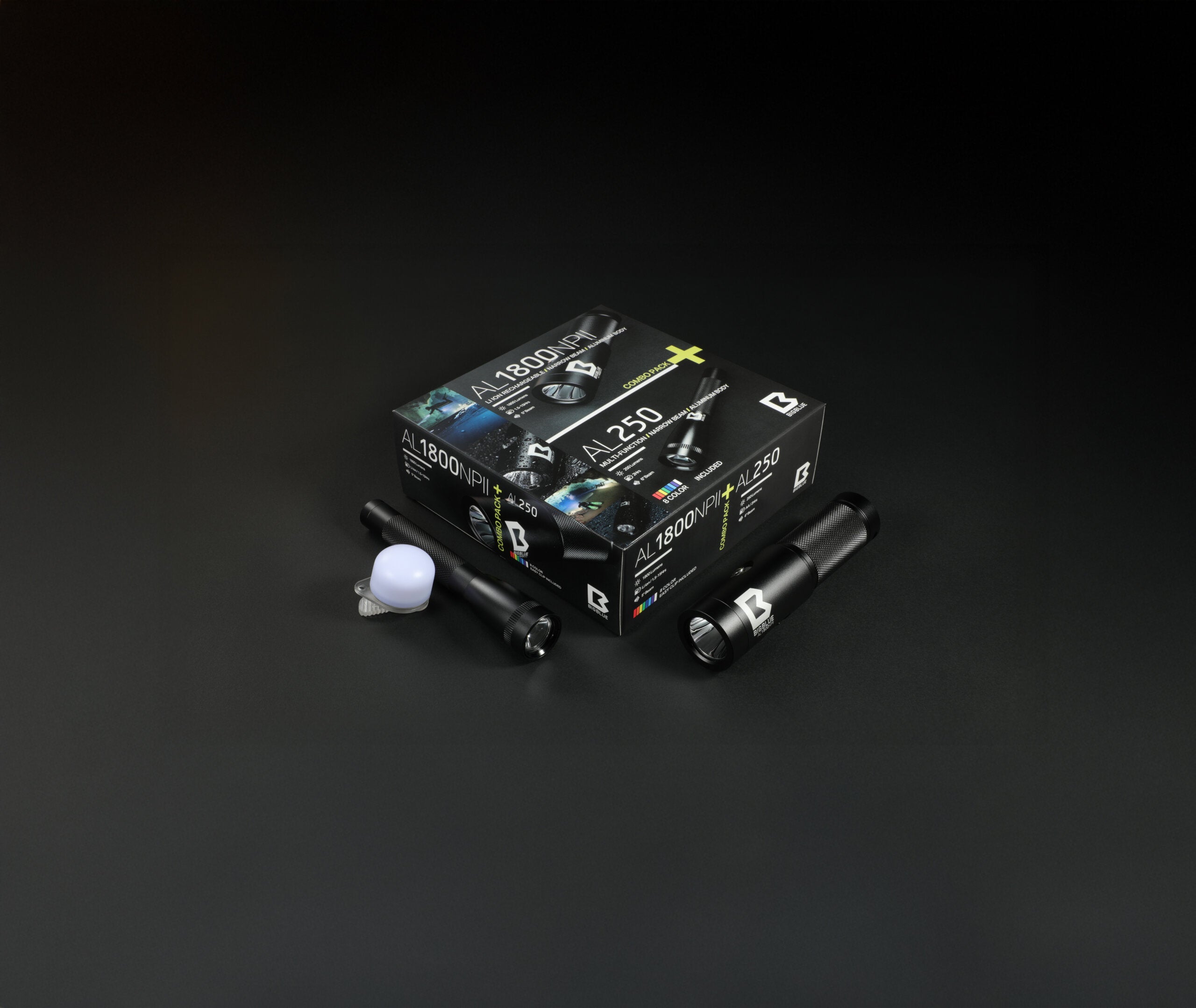 BigBlue combo pack: AL1800NP-II, AL250 and eight colour clip