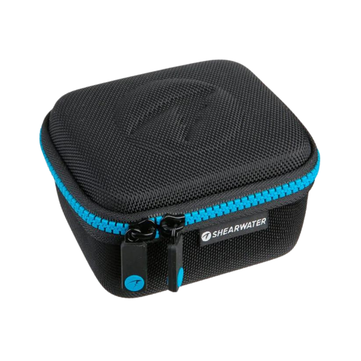 Shearwater ballistic nylon carrying case in black, zipped closed