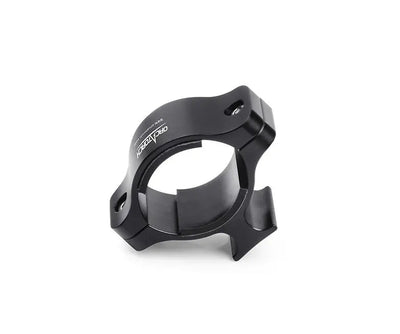 OrcaTorch HM01 helmet mount, angled view of the clamp ring and base