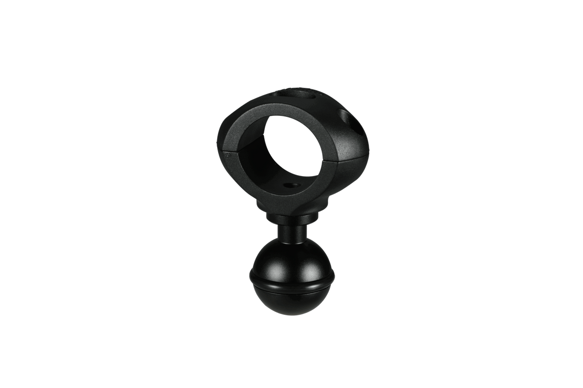 BigBlue NP ball joint connector, a mounting clip with a one inch ball