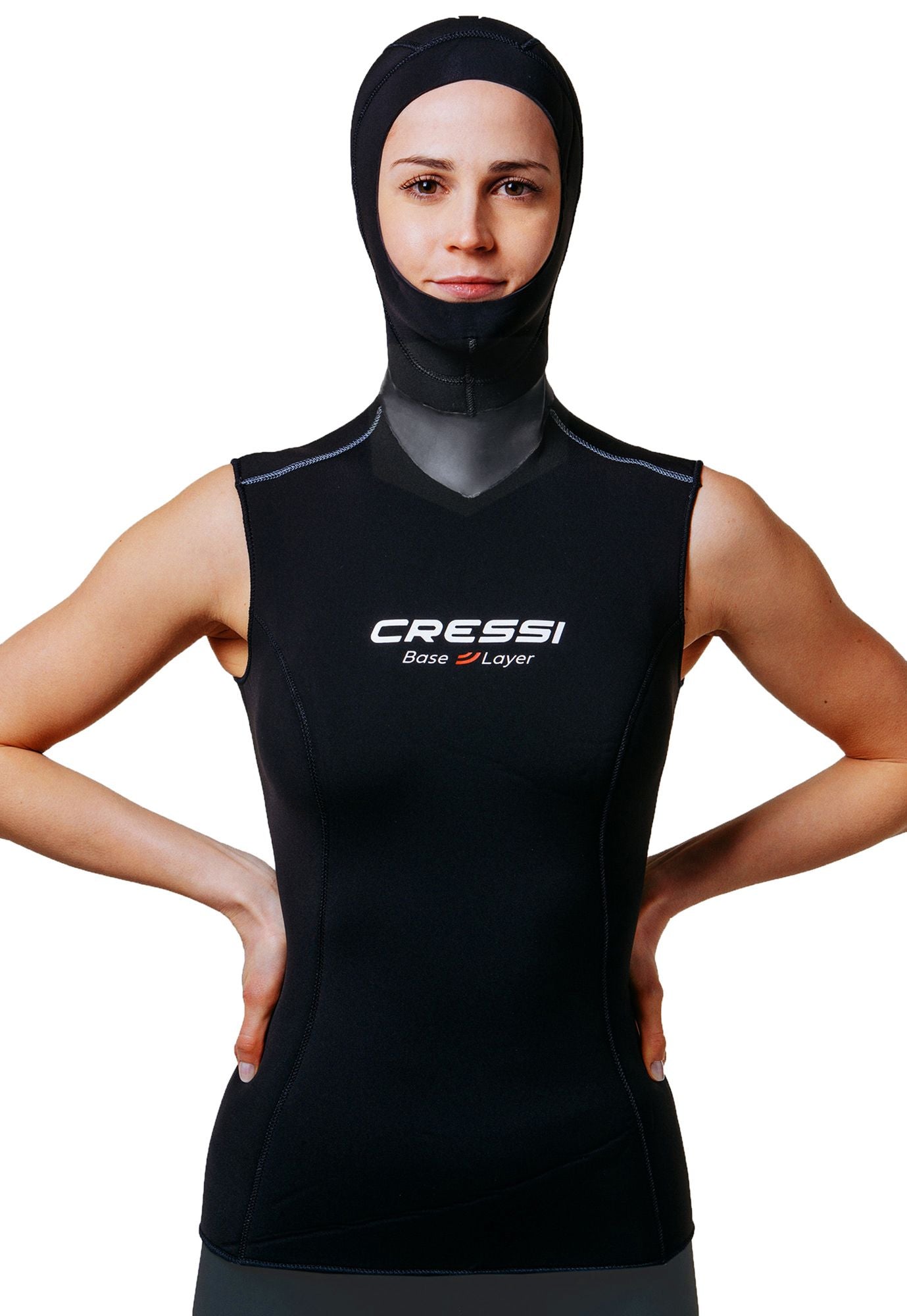 Hood Vest Base Layer Lady