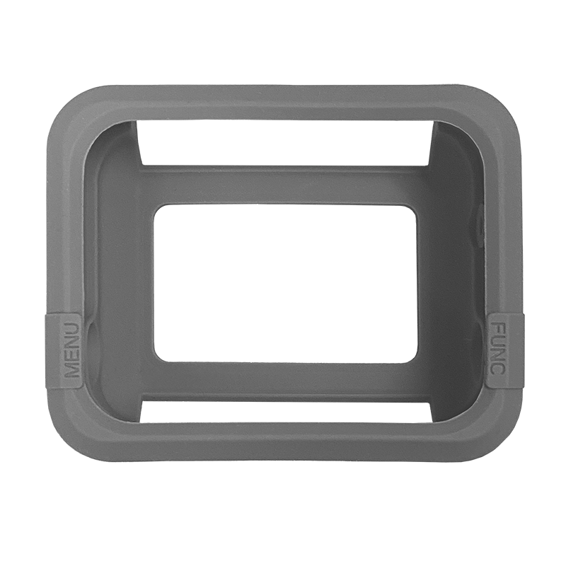 Shearwater Peregrine Protective Case in grey, front view showing the display cut-out