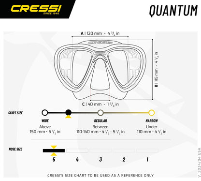 Quantum Mask - Scuba mask, Snorkelling mask