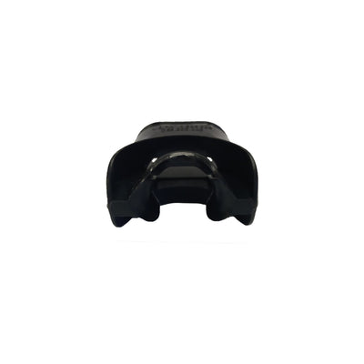 Aqua Lung divisible Comfo mouthpiece seen from above, showing the split between the two removable bite tabs