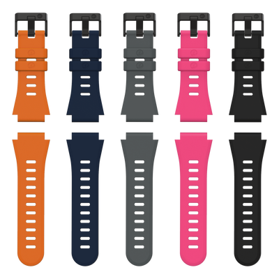 Shearwater Remora band strap kit colours shown as short and long pairs