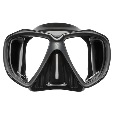 SCUBAPRO Spectra Mask in full black, front view