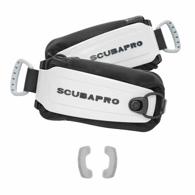 SCUBAPRO Monorail Weight Pocket Set standard in white, pair with lids
