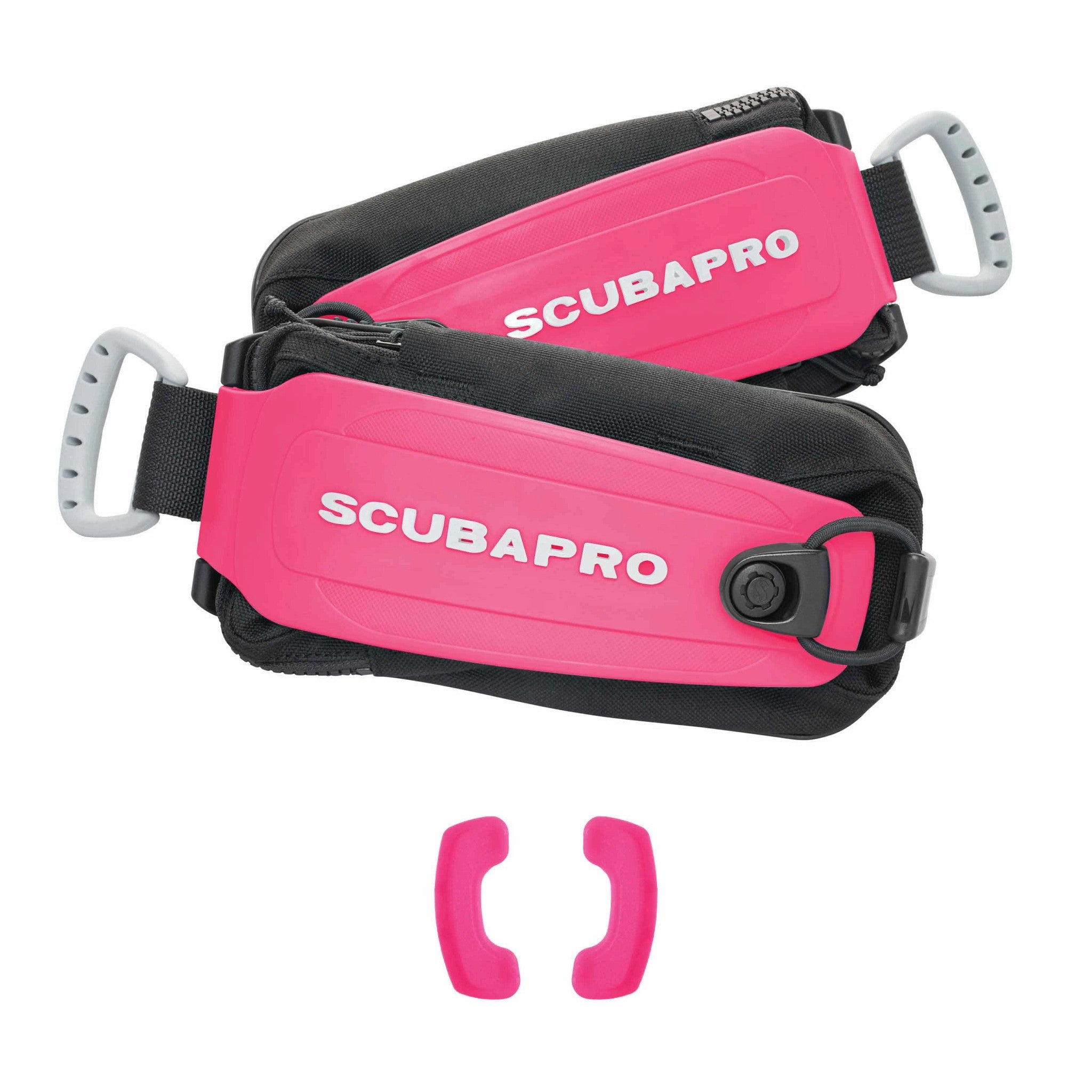 SCUBAPRO Monorail Weight Pocket Set standard in pink, pair with lids