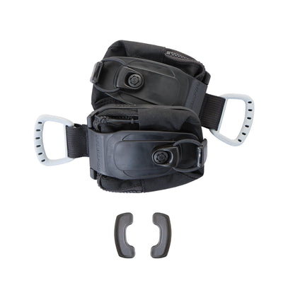 SCUBAPRO Monorail Weight Pocket Set mini in all black, pair with lids