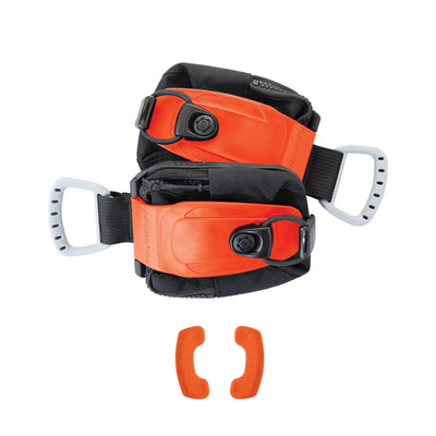 SCUBAPRO Monorail Weight Pocket Set mini in orange, pair with lids