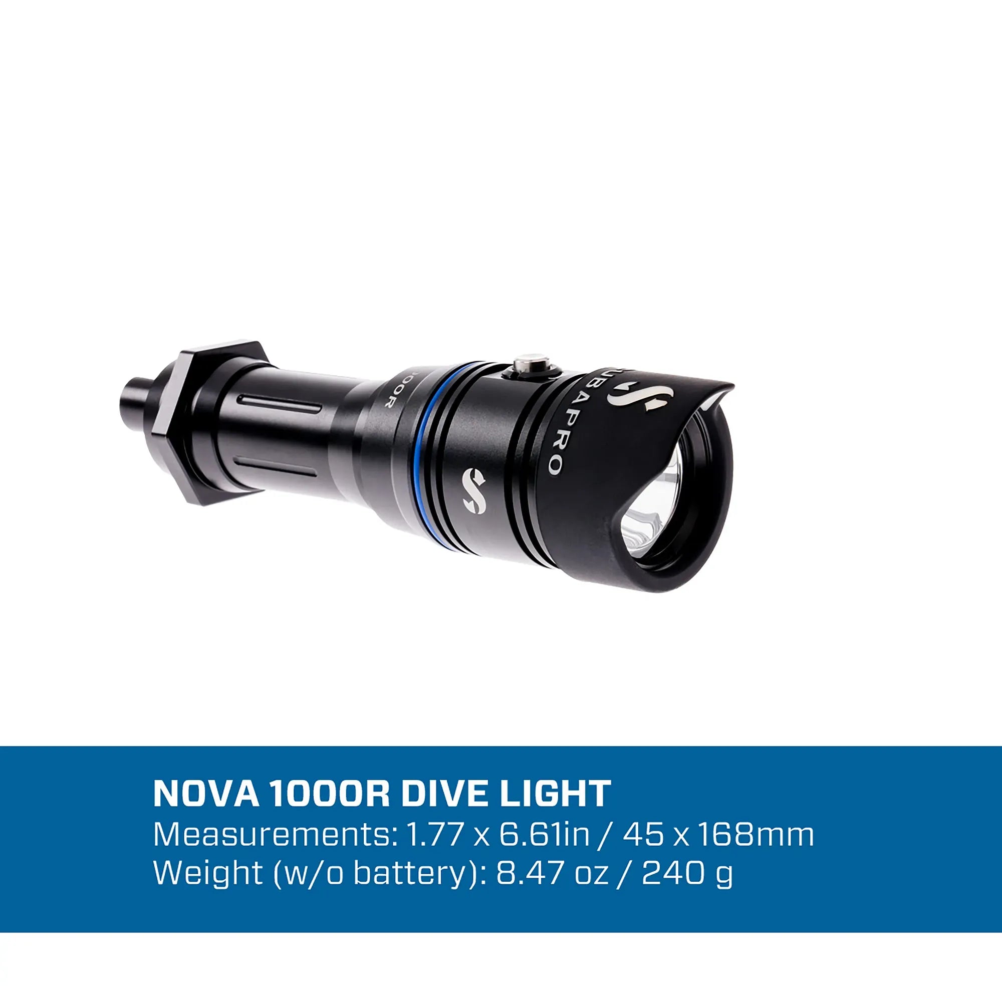 SCUBAPRO Nova Light 1000R (Without Battery & Charger)
