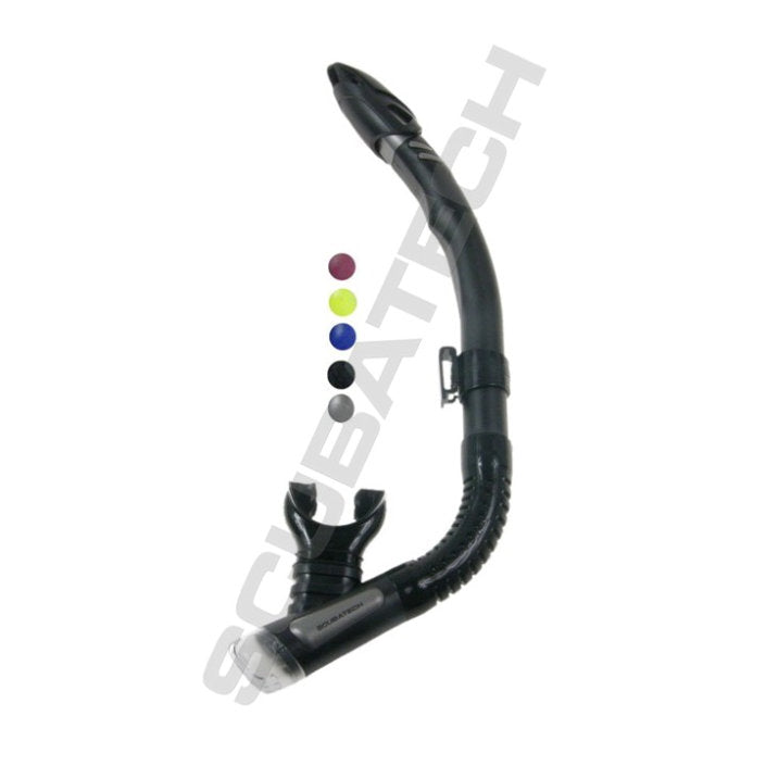 Scubatech SK 09 snorkel in black with silver details
