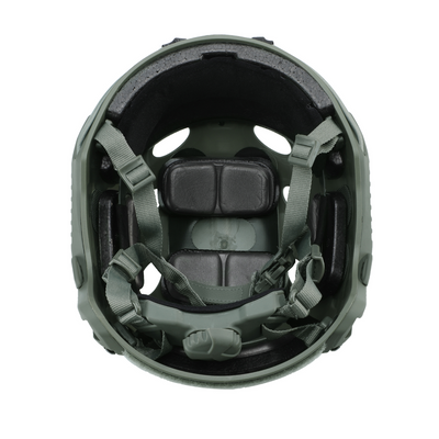 BigBlue technical diving helmet, underside showing the harness