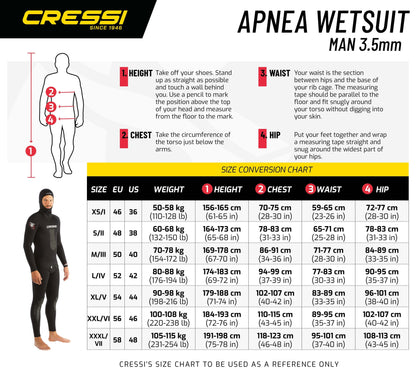 Apnea Wetsuit Man 5mm