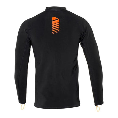 Apeks ThermiQ Carbon long sleeve top in black, men's, back view