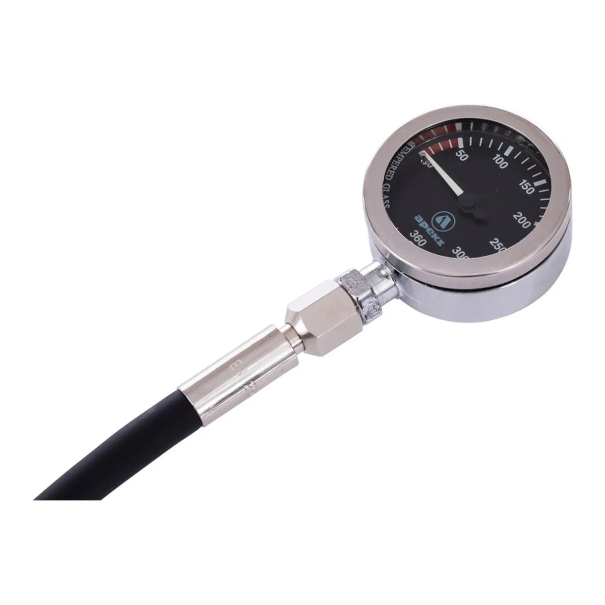 Apeks TEK submersible pressure gauge with 65cm hose