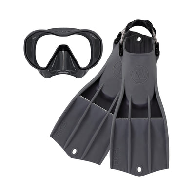 Apeks VX1 mask and RK3 HD fins in dark grey