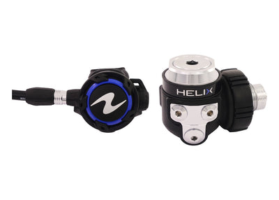 Aqua Lung Helix regulator, second stage and DIN first stage