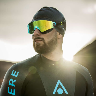Aquasphere Defy Ultra swim mask in use by a swimmer