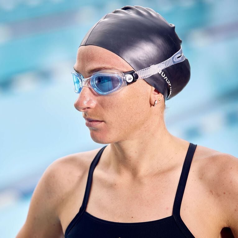Aquasphere Kaiman swim goggles in use by a swimmer