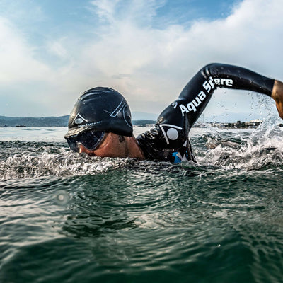 Aquasphere Vista XP swim mask in use by a swimmer