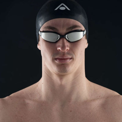 Aquasphere Xceed swim goggles in use by a swimmer