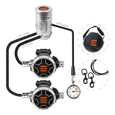 Tecline R2 TEC1 SemiTec I set with pressure gauge and bolt snaps