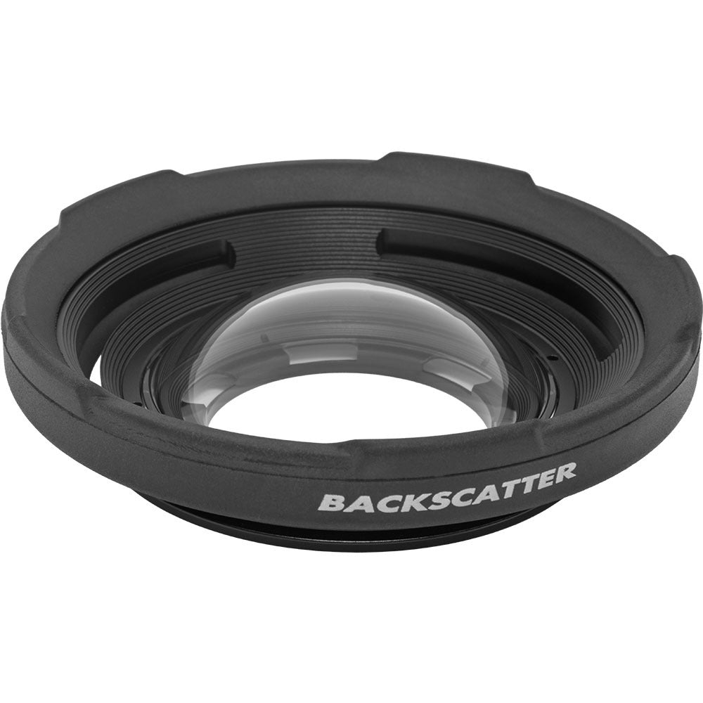 Backscatter M52 Wide Angle Air Lens, angled view of the dome and shade