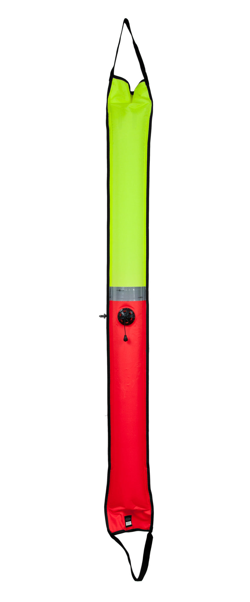 Tecline Dual-Color semi-closed SMB with yellow and orange halves and reflective band