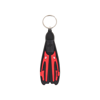 Scubatech Tiara II fin key ring in red with black foot pocket
