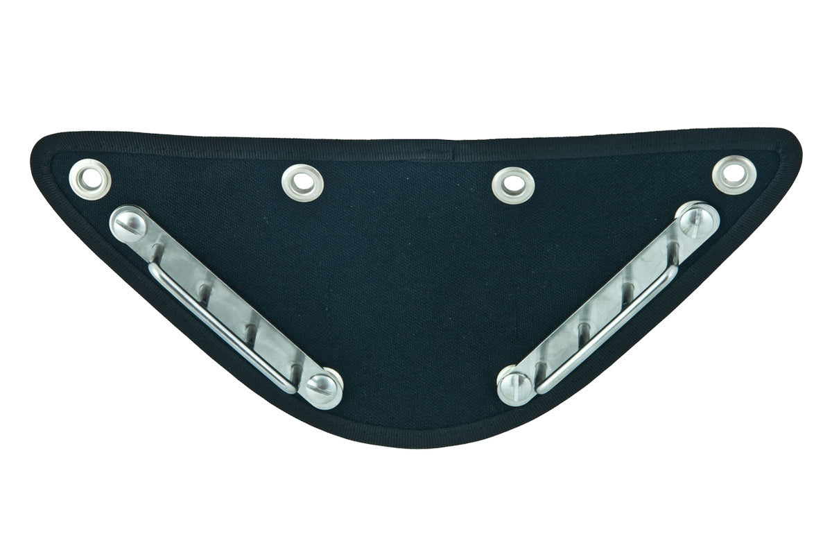 Tecline Side Mount Avenger butt plate with two stainless steel rails
