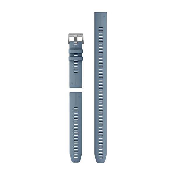 Garmin QuickFit 22 mm dive band in hurricane blue silicone