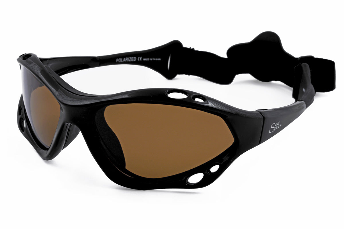 Sea Specs Classic Black with Amber Lens
