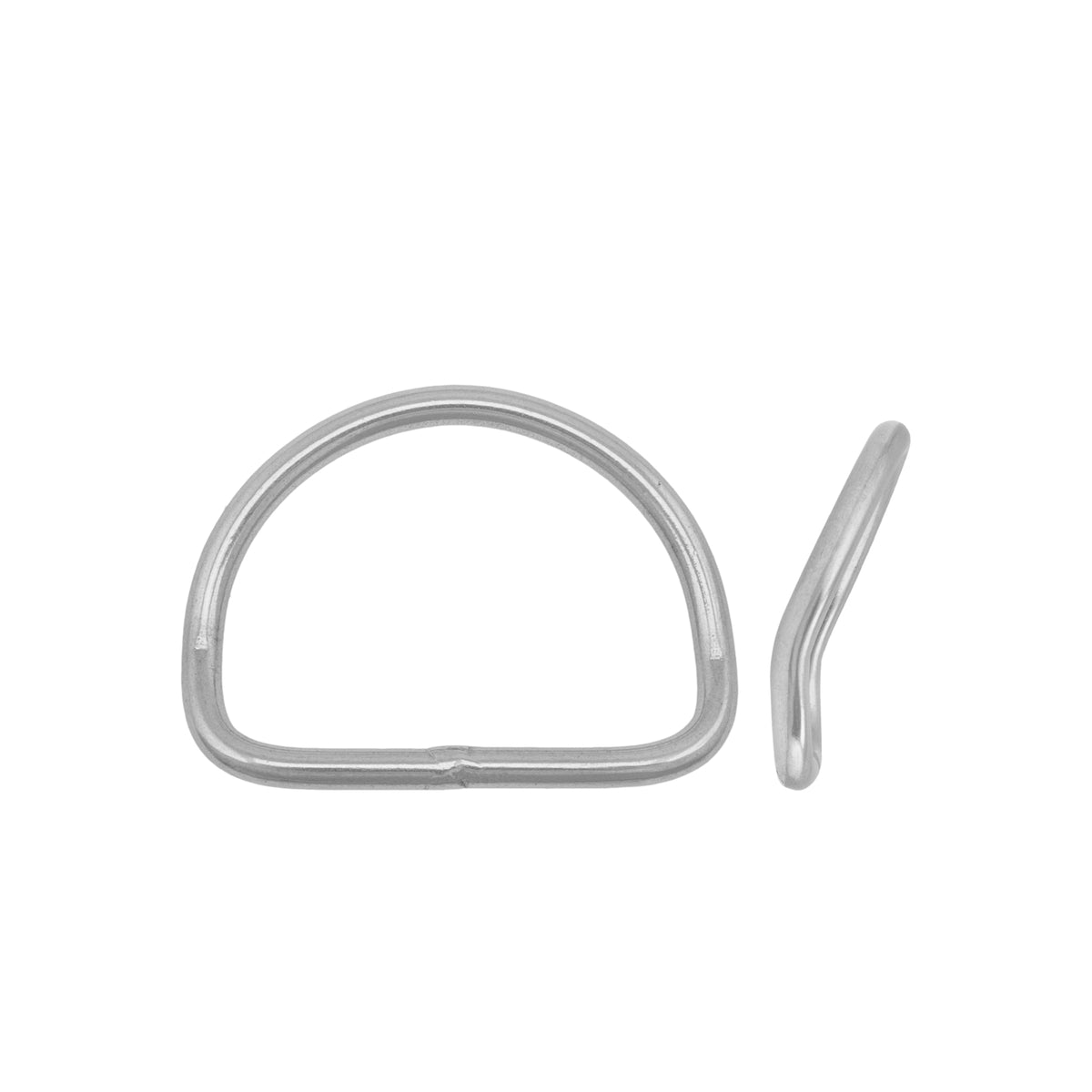 Tecline straight 50 mm stainless steel D-ring