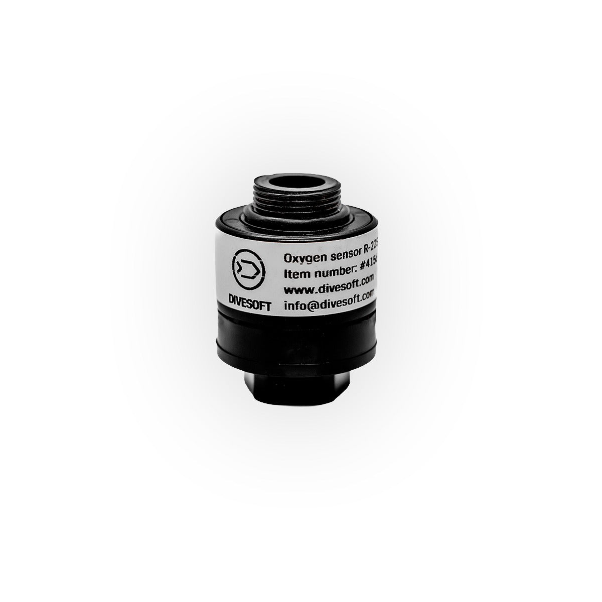 Divesoft R22S black oxygen sensor with serial label