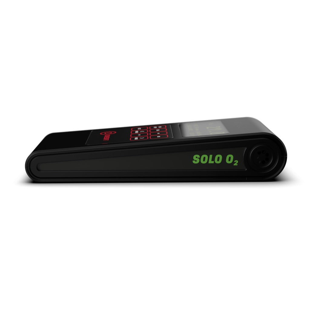 Divesoft SOLO O2 oxygen analyser with OLED screen and red keypad
