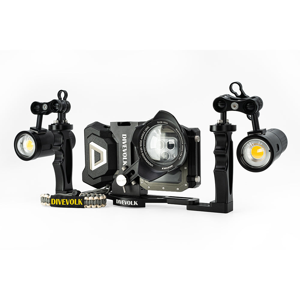 Divevolk SeaTouch 4 Max Plus expansion clamp with 67 mm lens adapter ring