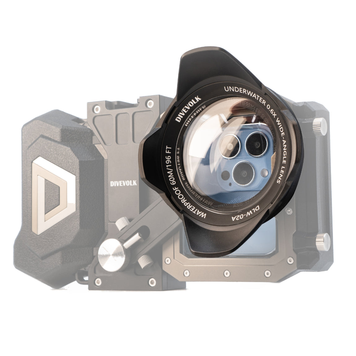 Divevolk 0.6x wide-angle wet lens with lens hood