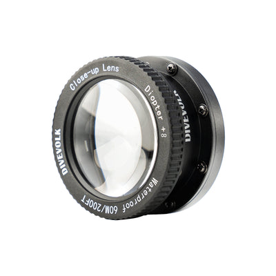 Divevolk +8 close-up wet lens with 67 mm thread