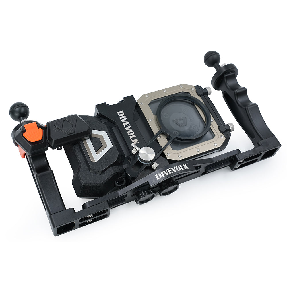 Divevolk underwater external Bluetooth shutter with orange button