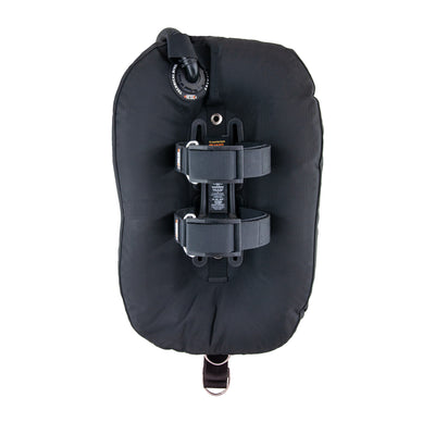 Tecline Donut 17 adjustable DIR set, wing side with the tank bands
