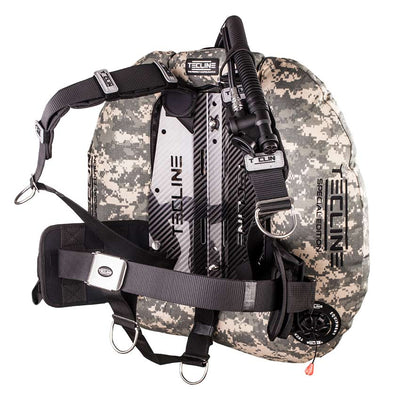 Tecline Donut 22 Special Edition Carbon set in camo grey, side view
