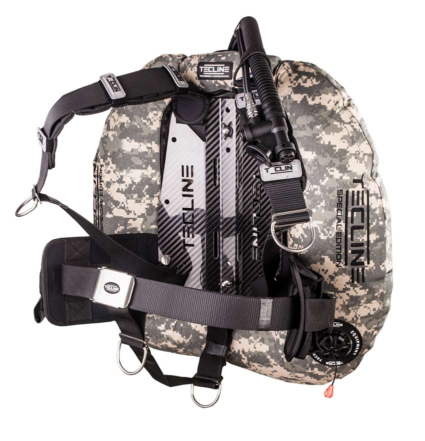 Tecline Donut 22 Special Edition Carbon set in orange with carbon backplate and DIR harness