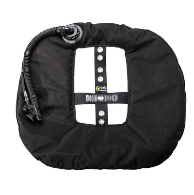 Tecline Donut 22 Special Edition Rebreather II wing in black, back view