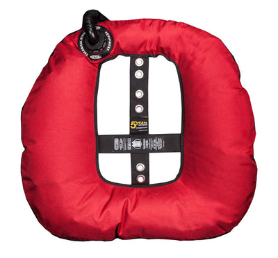Tecline Donut 22 Special Edition Rebreather II wing in red, back view